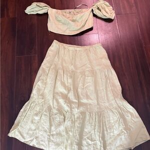 Loft Green Skirt Set